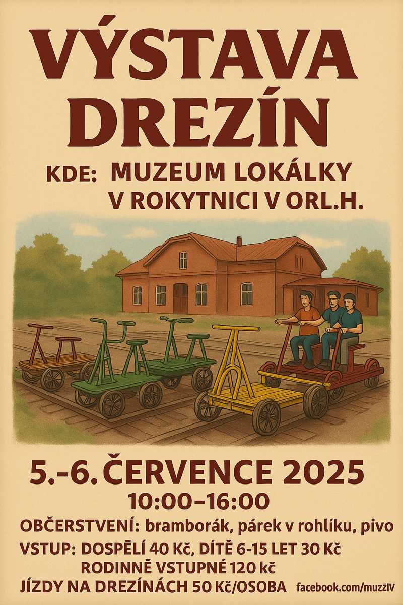 výstava drezín v rokytnicim